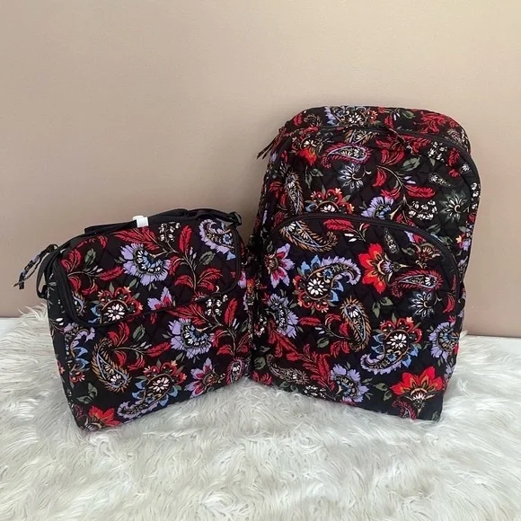Vera Bradley | Bags | Vera Bradley Black And Red Floral  display picture 1